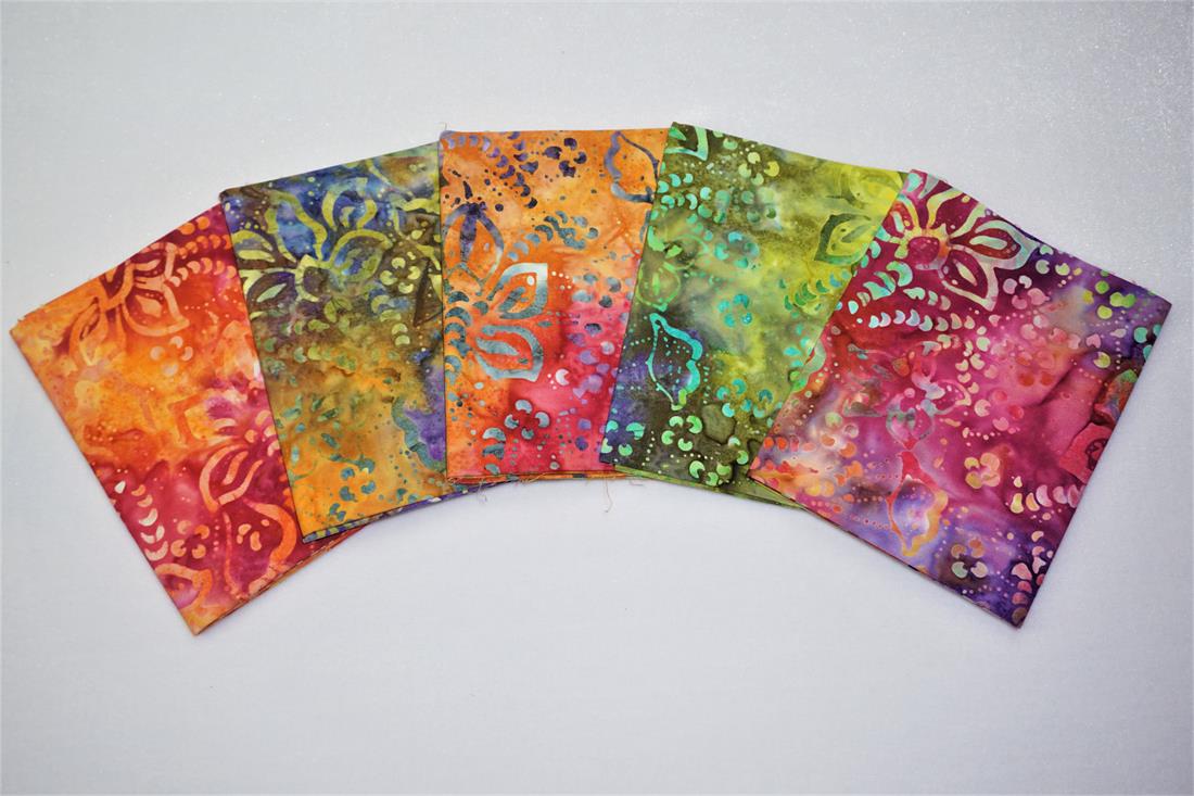 Multicolour Printed Cotton Bali Batik Bundle
