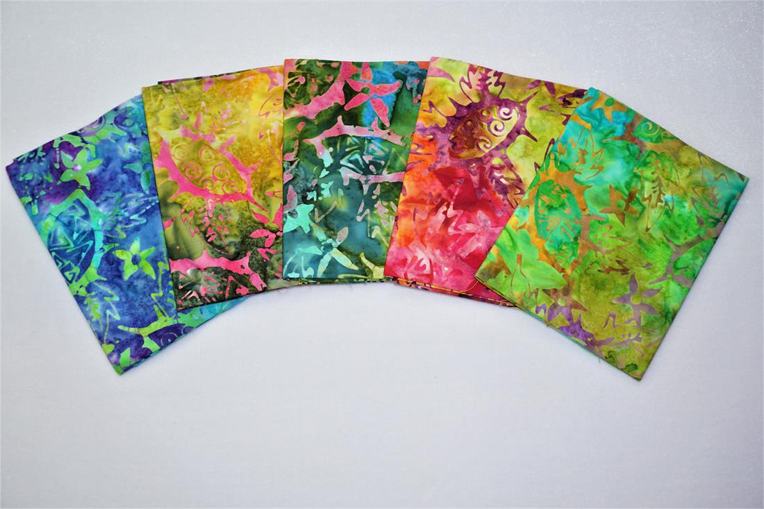 Multicolour Printed Cotton Bali Batik Bundle