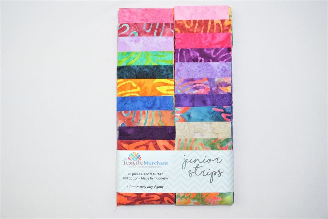 Multicolour Printed Cotton Batik Junior Strips