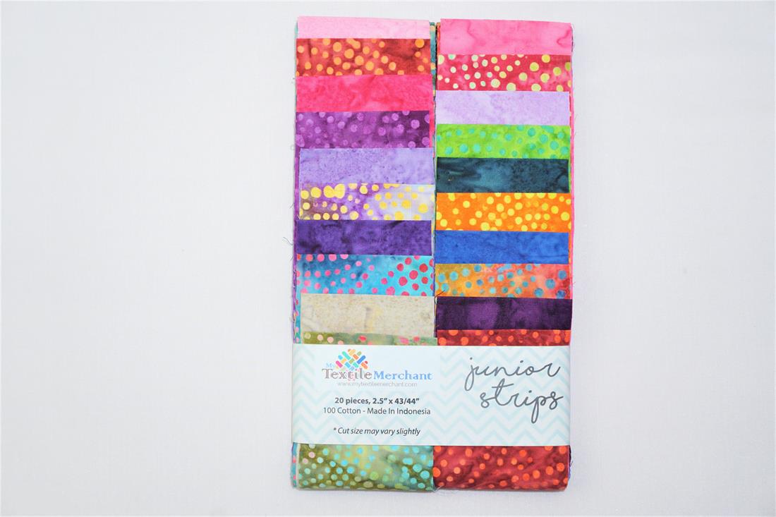 Multicolour Printed Cotton Batik Junior Strips