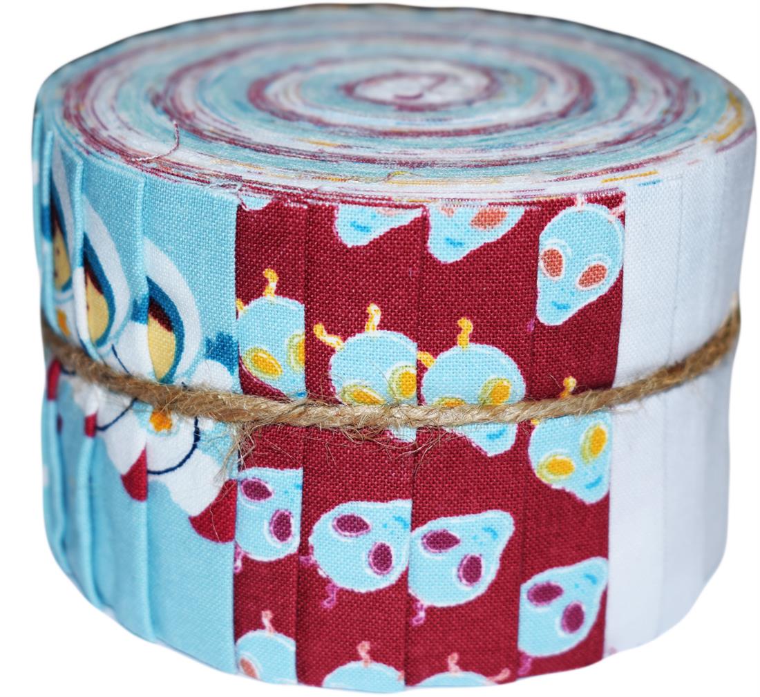 Blue & White Cotton Space - Mini Jelly Roll