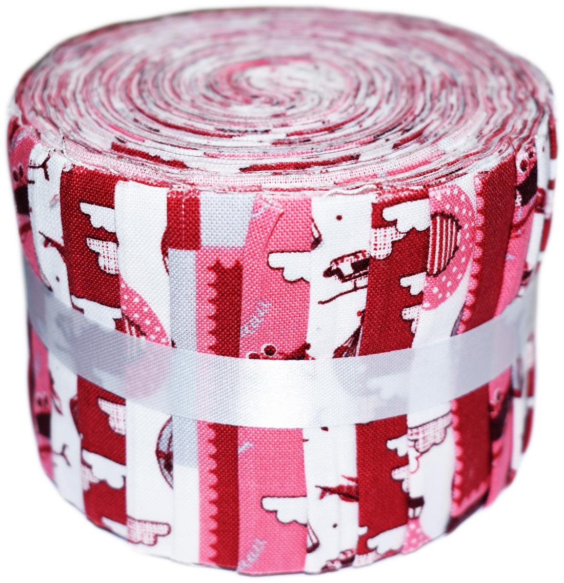 Maroon Cotton Head in the Clouds - Mini Jelly Roll