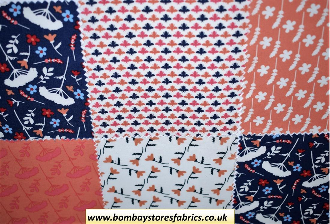 COL 2 Printed Cotton Heritage Floral Charm Pack