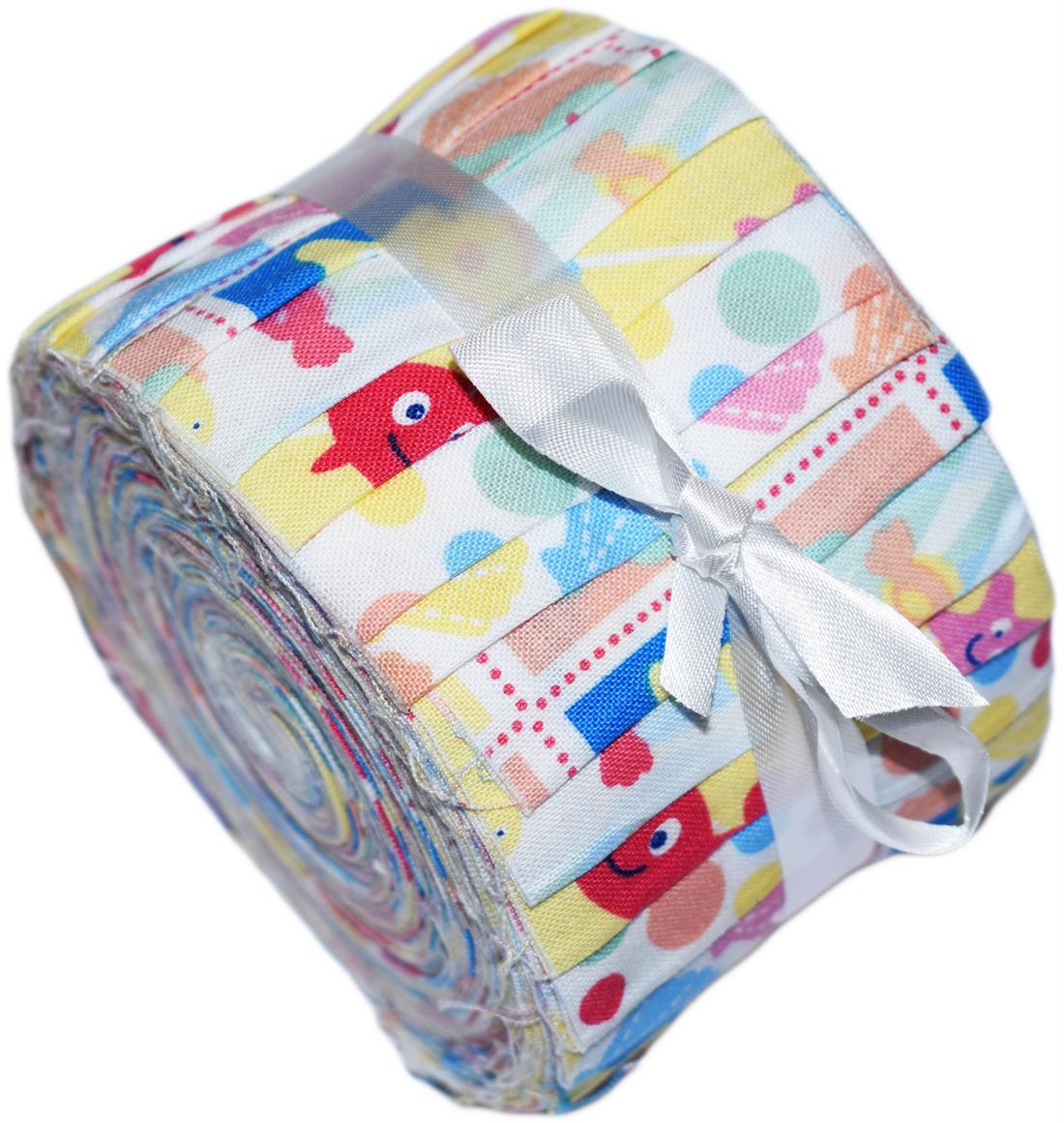 Yellow Cotton Under the Sea - Small Jelly Roll