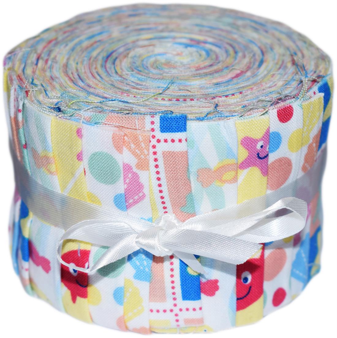 Yellow Cotton Under the Sea - Small Jelly Roll