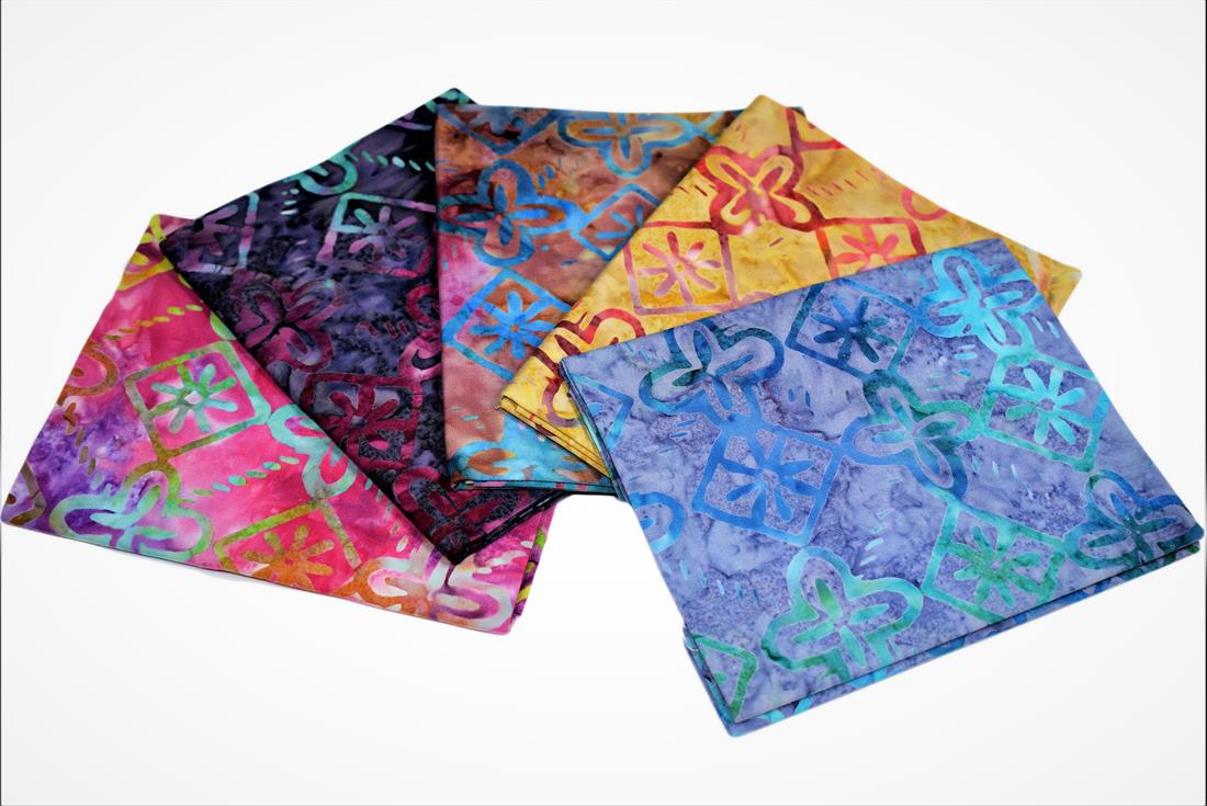 COL 2 Cotton Batik Fat Quarter Bundle