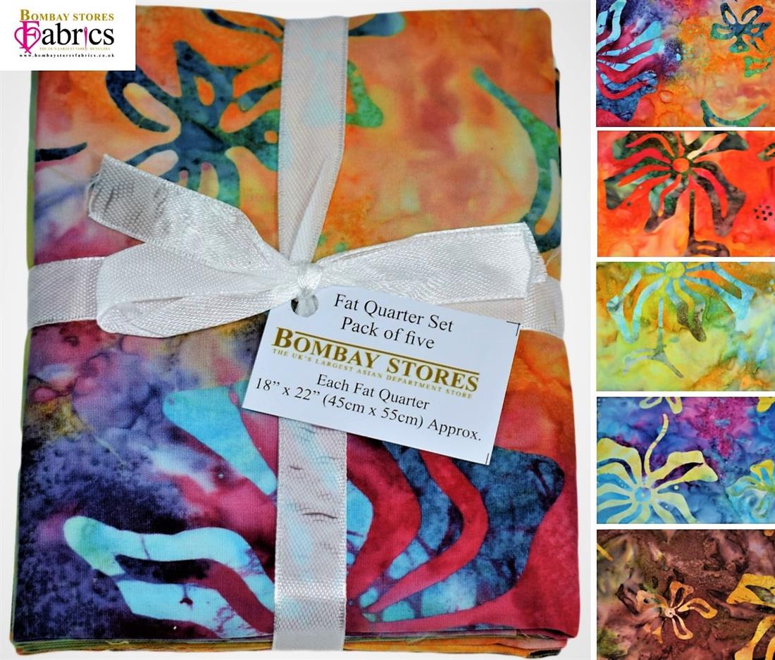COL 5 Cotton Batik Fat Quarter Bundle