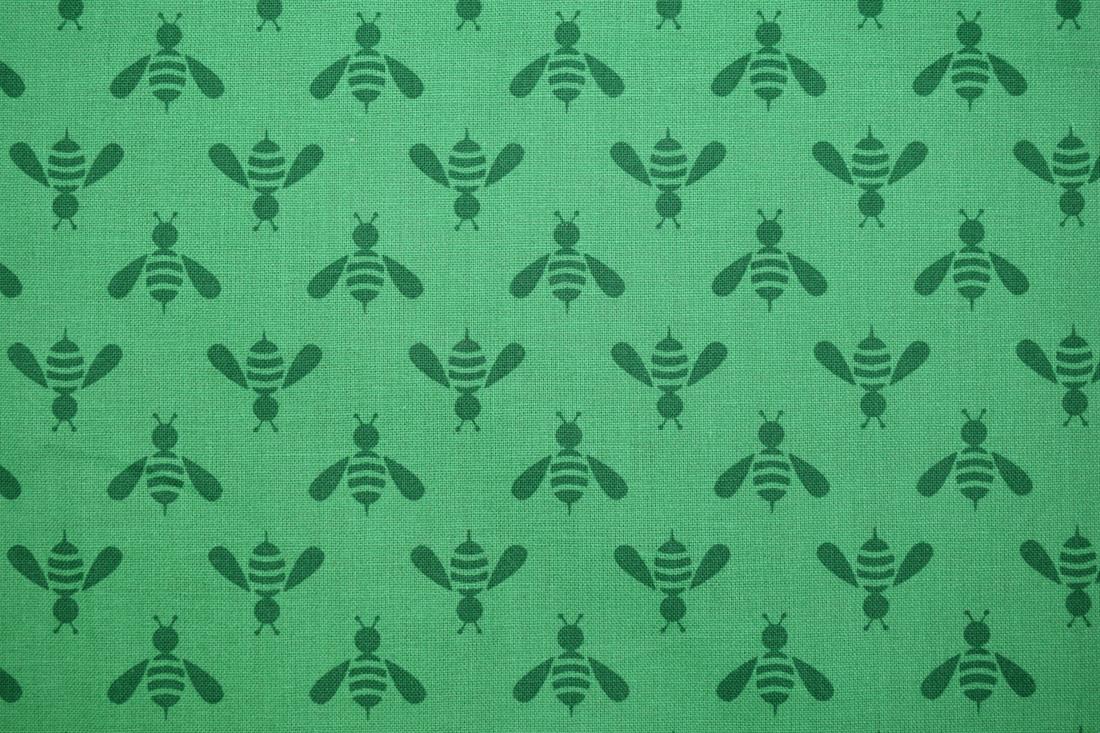 Parrot Green Cotton Single Fat Quarter 18"x22"Inch