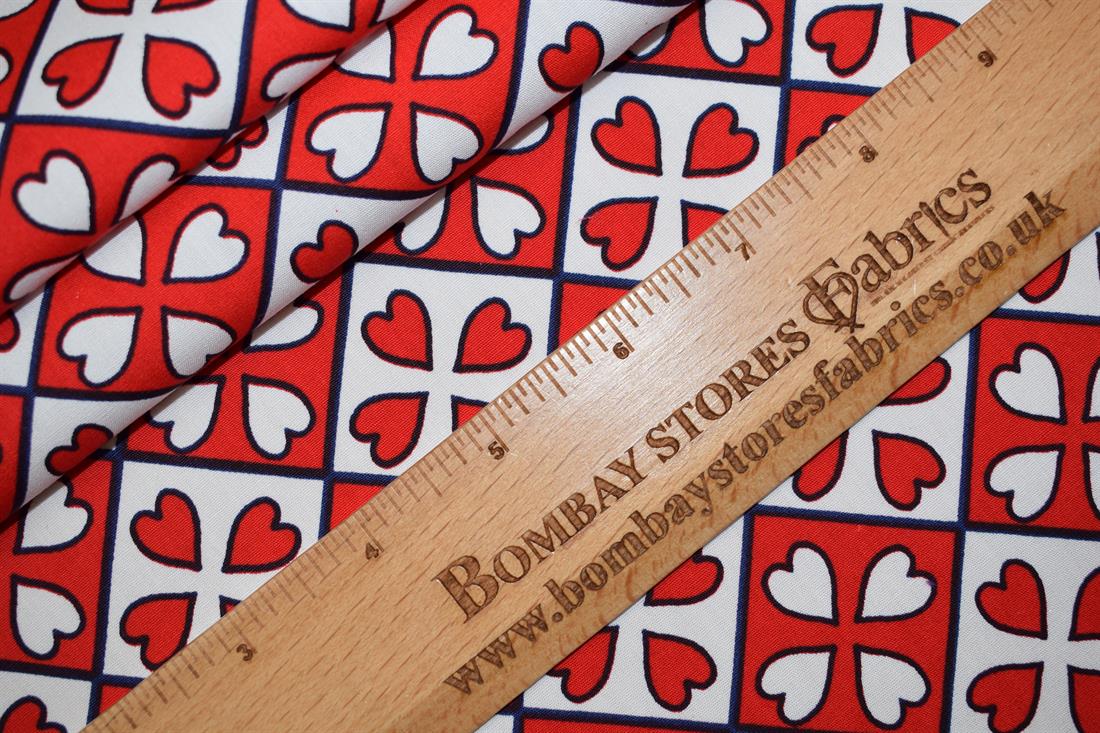 Red Cotton Single Fat Quarter 18"x22"Inch