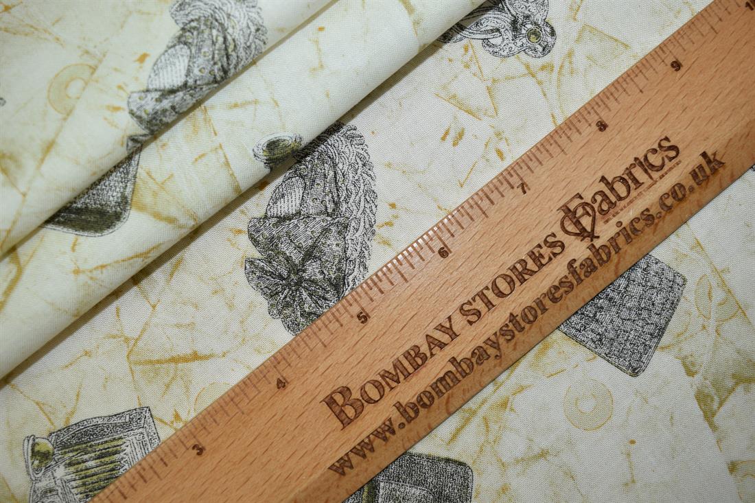 Grey Cotton Single Fat Quarter 18"x22"Inch