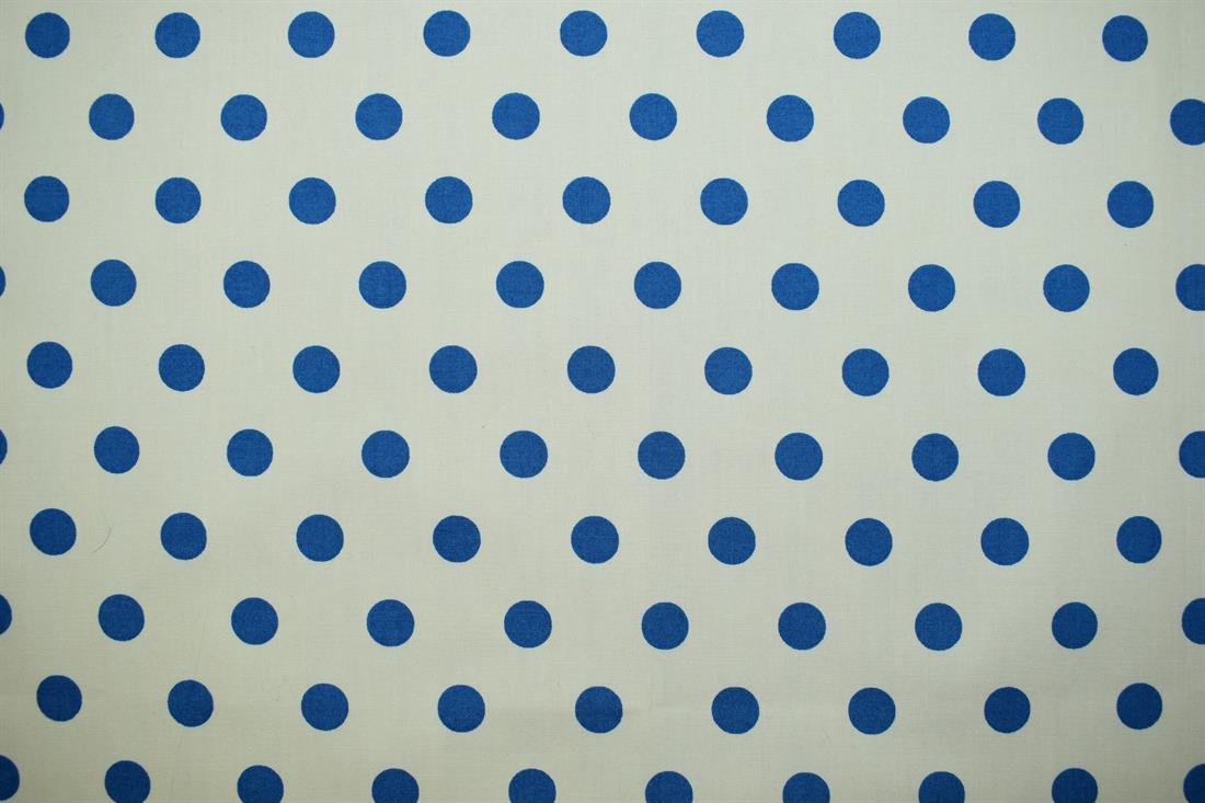 White & Blue Cotton Single Fat Quarter 18"x22"Inch
