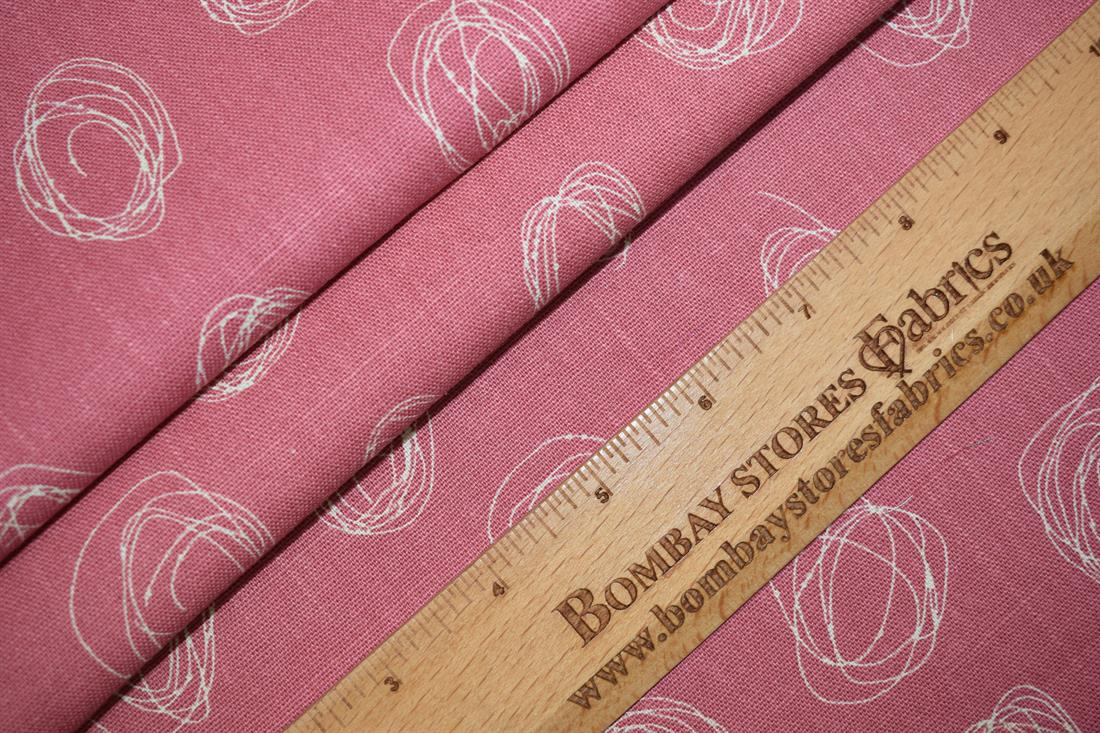 Tea Pink Cotton Single Fat Quarter 18"x22"Inch
