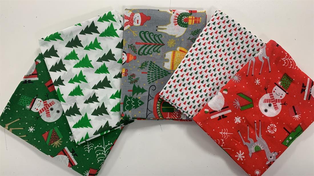 Multicolour Cotton Fat Quarter Bundle