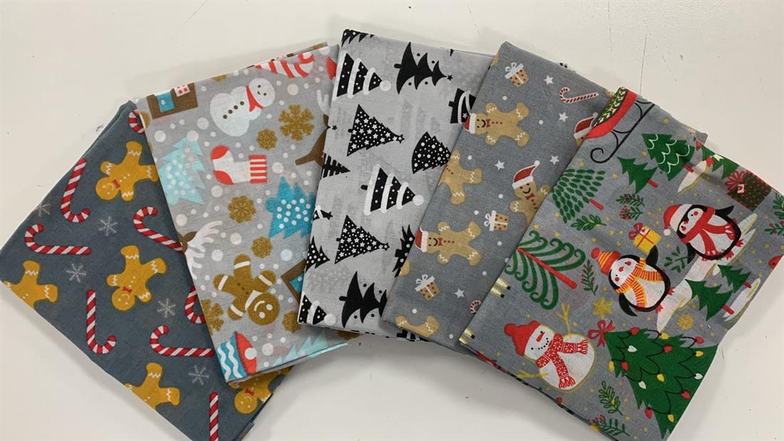 Multicolour Cotton Fat Quarter Bundle