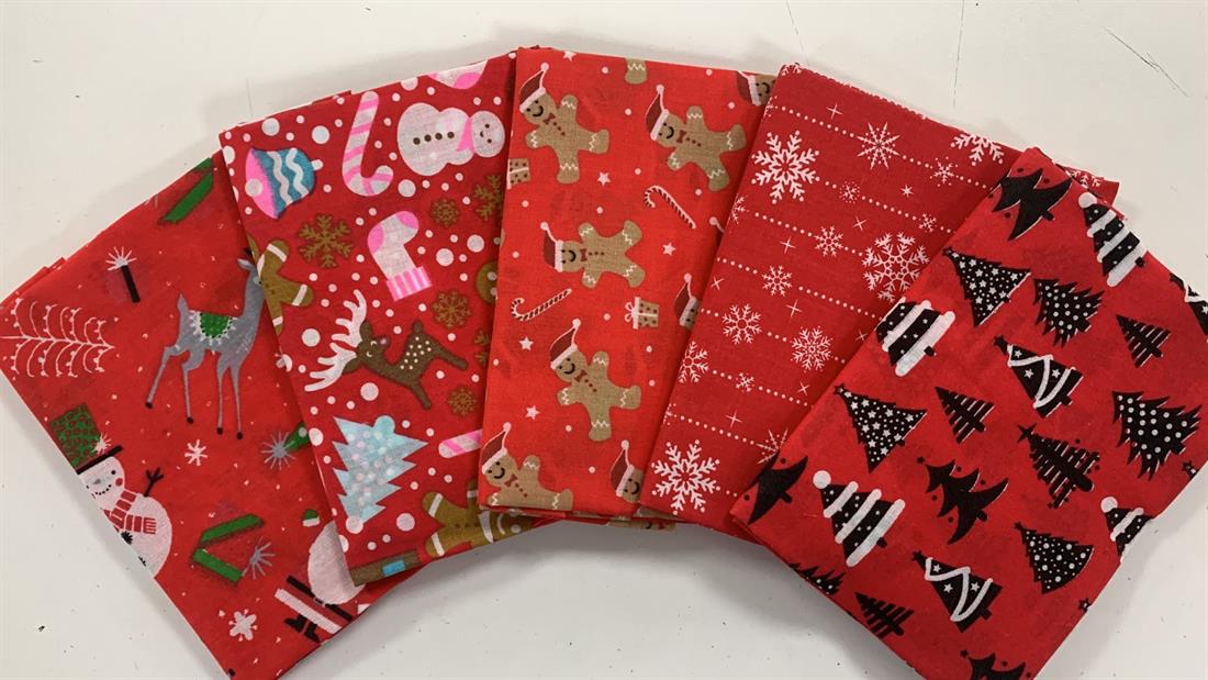 Multicolour Cotton Fat Quarter Bundle