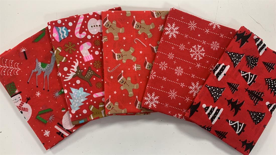 Multicolour Cotton Fat Quarter Bundle