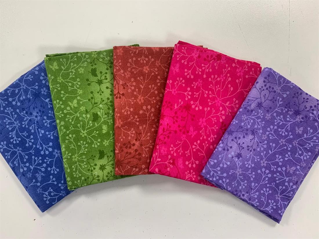 Multicolour Printed Cotton Fat Quarter Bundle