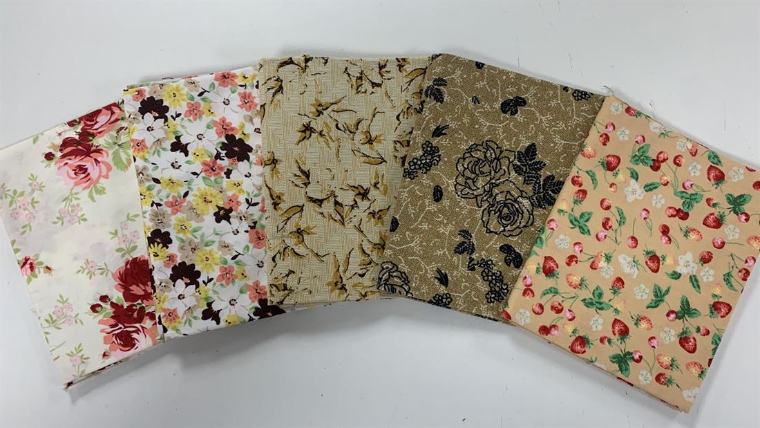 Multicolour Cotton Fat Quarter Bundle