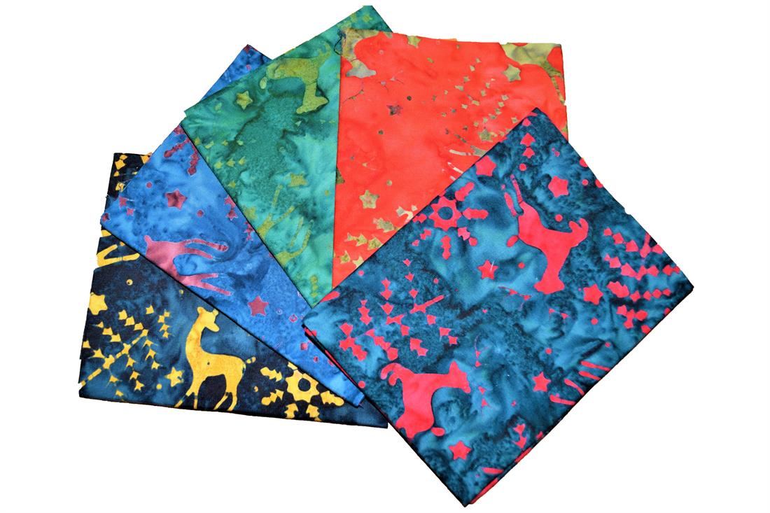 Multicolour Colour Cotton Fat Quarter Bundle