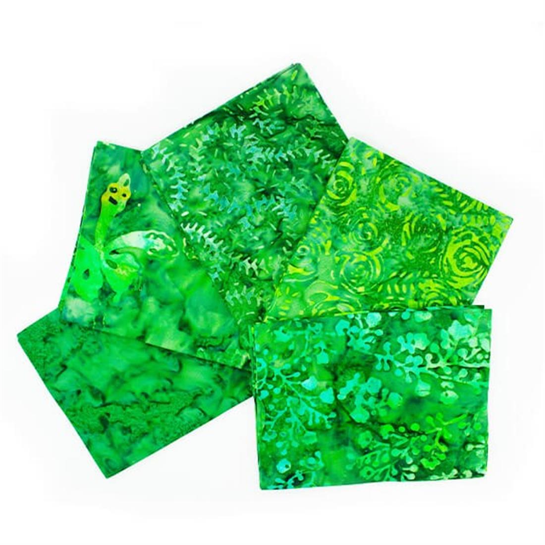 Green Cotton Fat Quarter Bundle