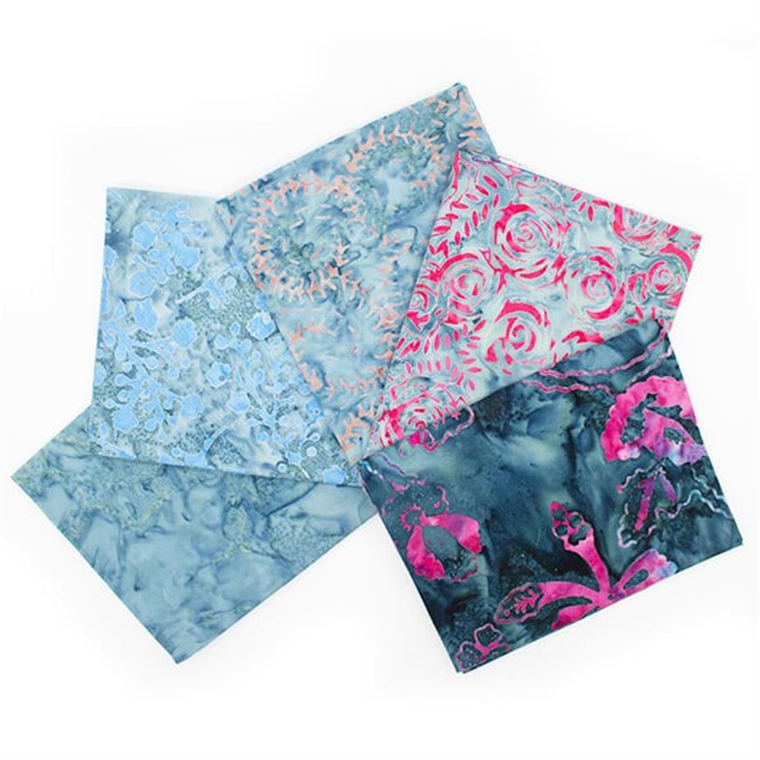 Grey & Blue Cotton Fat Quarter Bundle