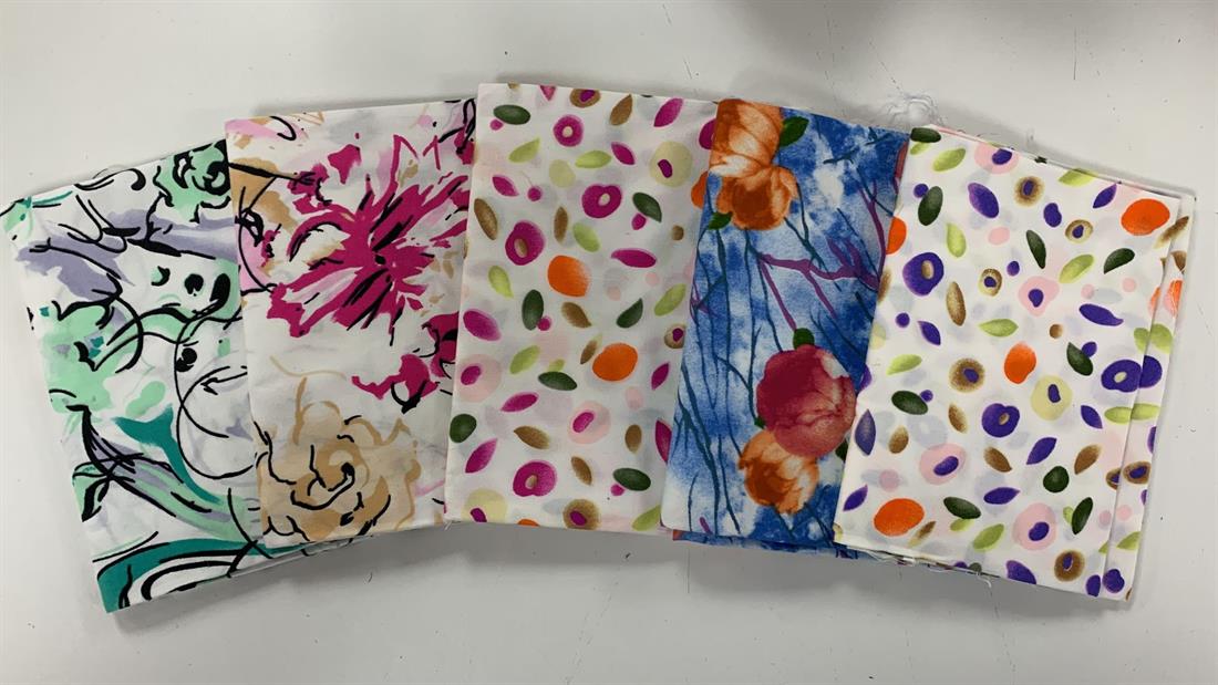 Multicolour Cotton Bali Batik Fat Quarter Bundle