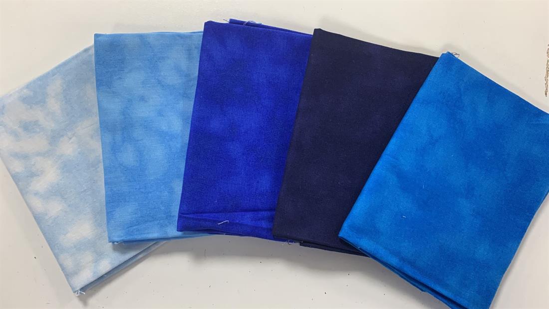 Blue Cotton Fat Quarter Bundle