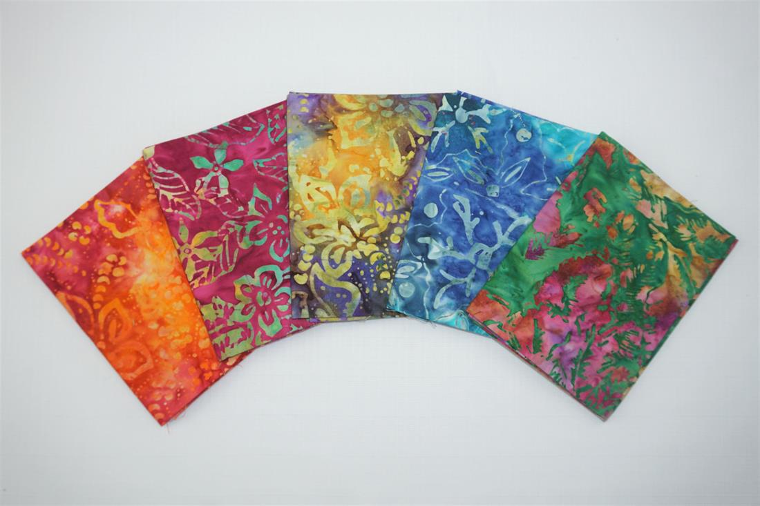 Multicolour Printed Cotton Bali Batik Bundle