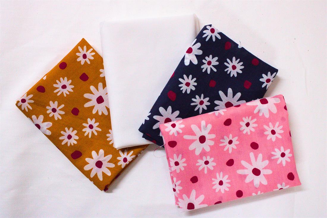 Multicolour Printed Cotton Fat Quarter Bundle