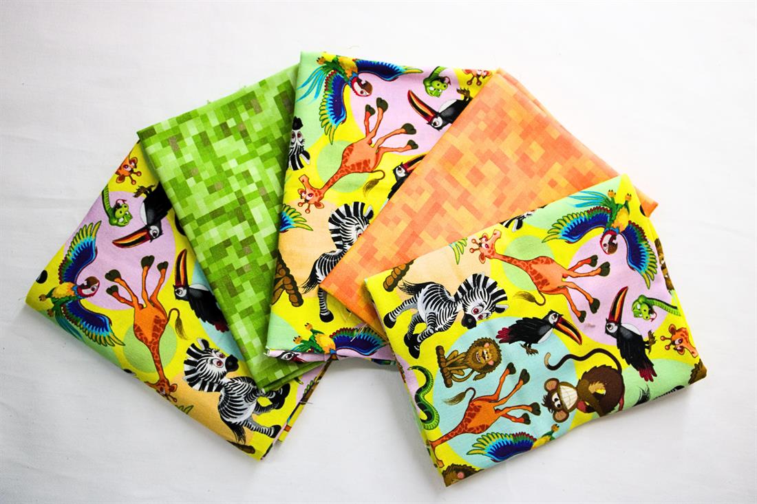 Multicolour Printed Cotton Fat Quarter Bundle