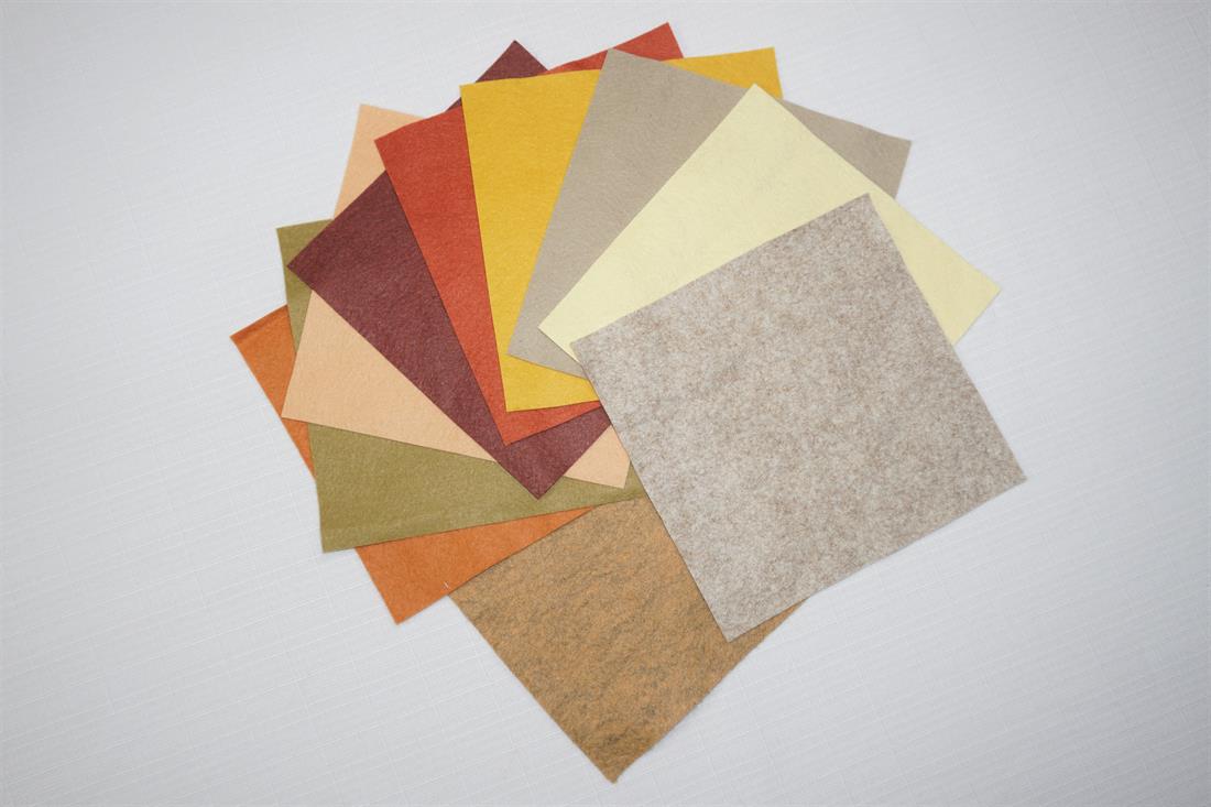 Multicolour Felt Mini Rolls - 6" Wool Mix Decracraft