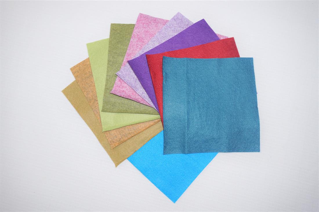 Multicolour Felt Mini Rolls - 6" Wool Mix Decracraft