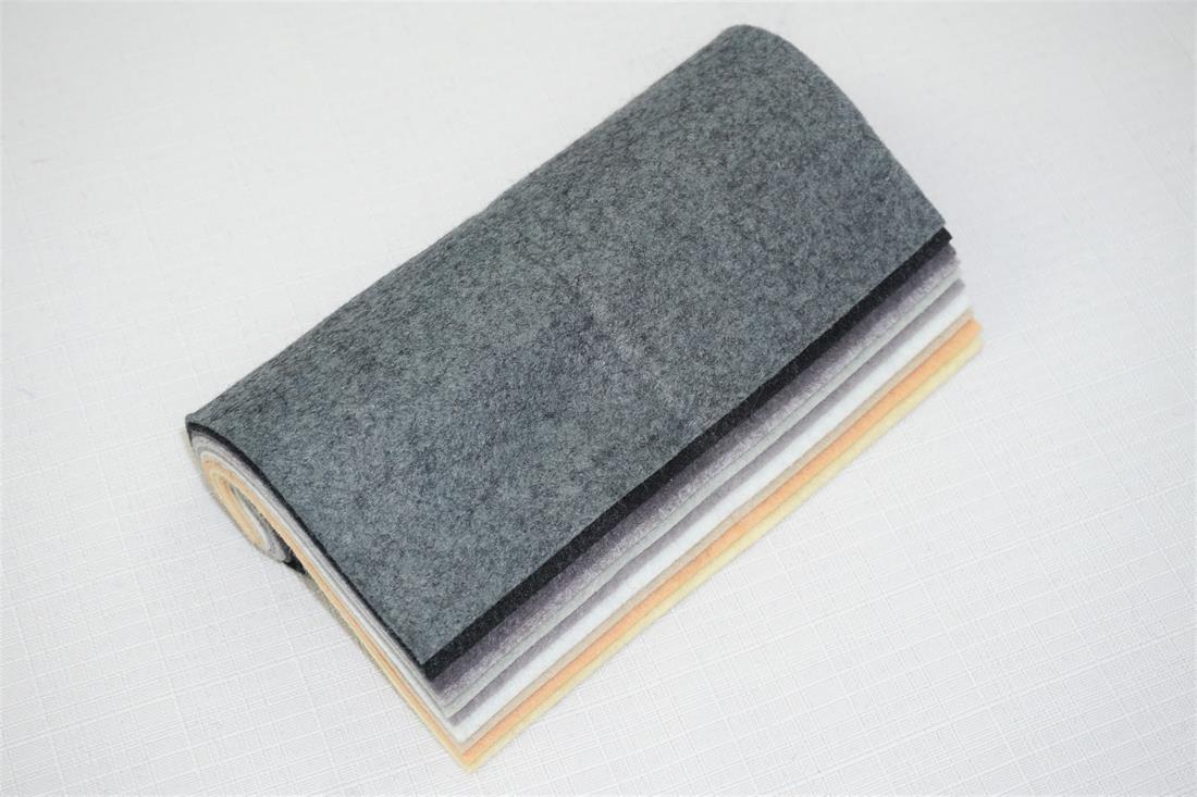 Multicolour Felt Mini Rolls - 6" Wool Mix Decracraft