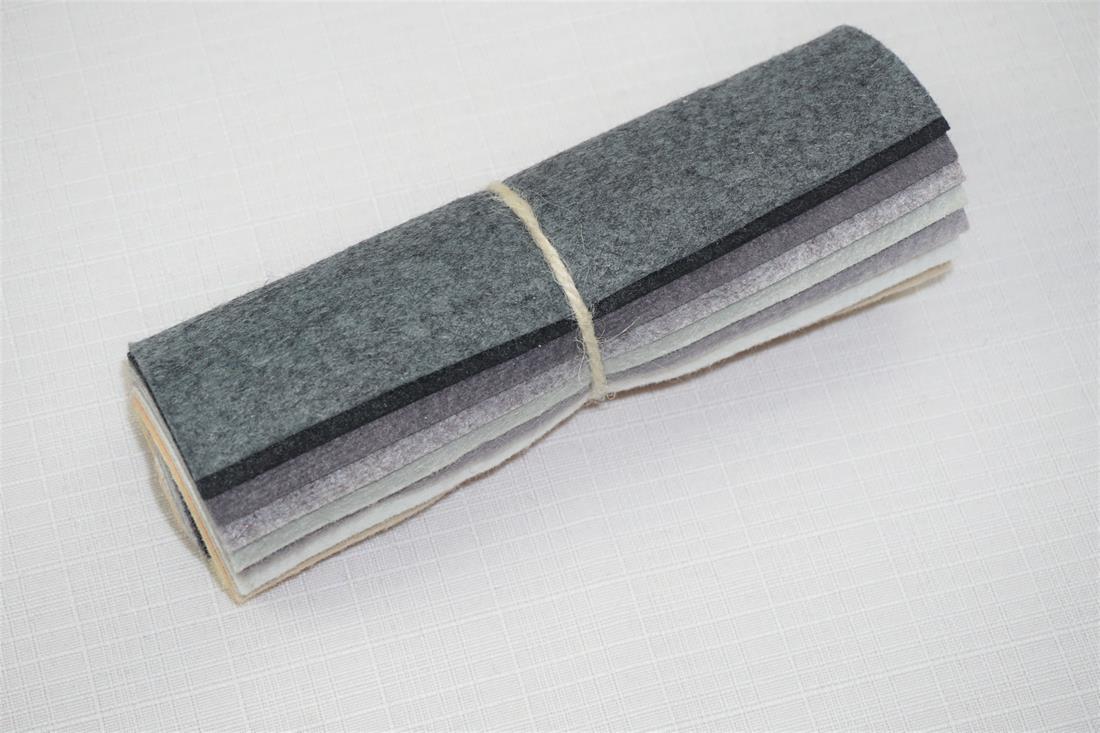 Multicolour Felt Mini Rolls - 6" Wool Mix Decracraft