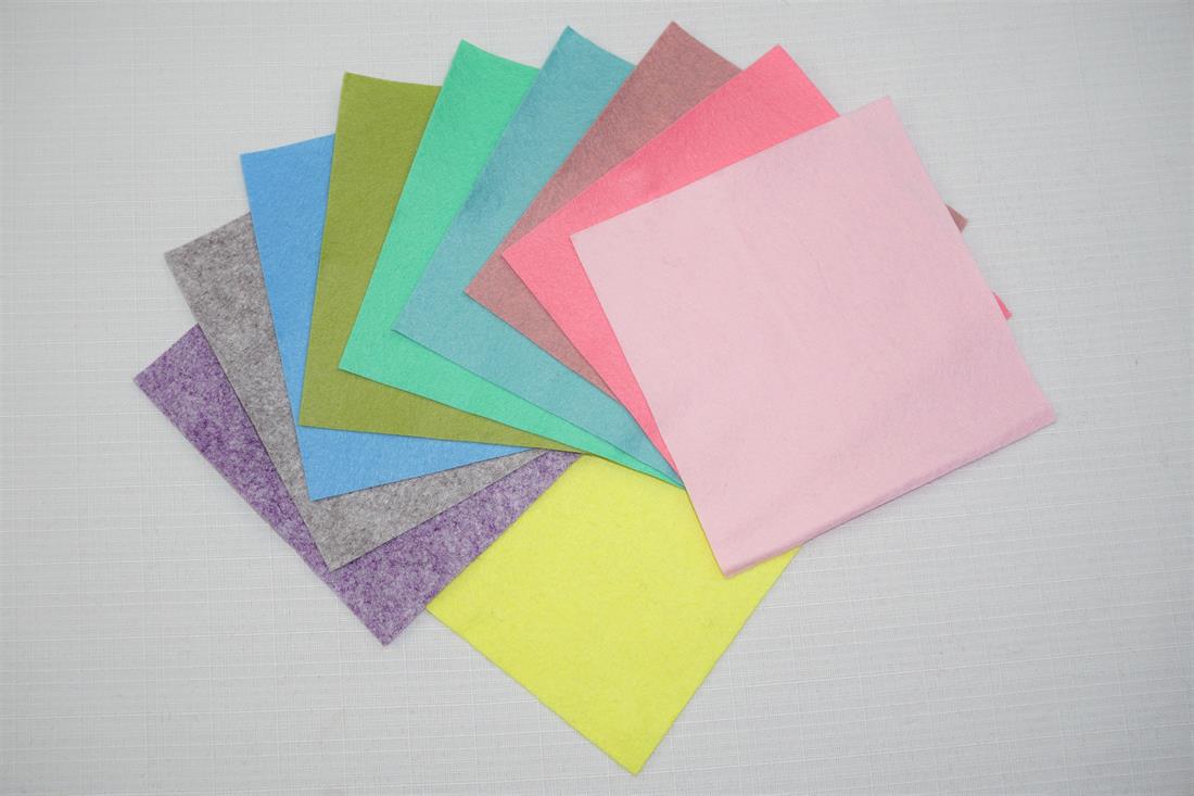 Multicolour Felt Mini Rolls - 6" Wool Mix Decracraft