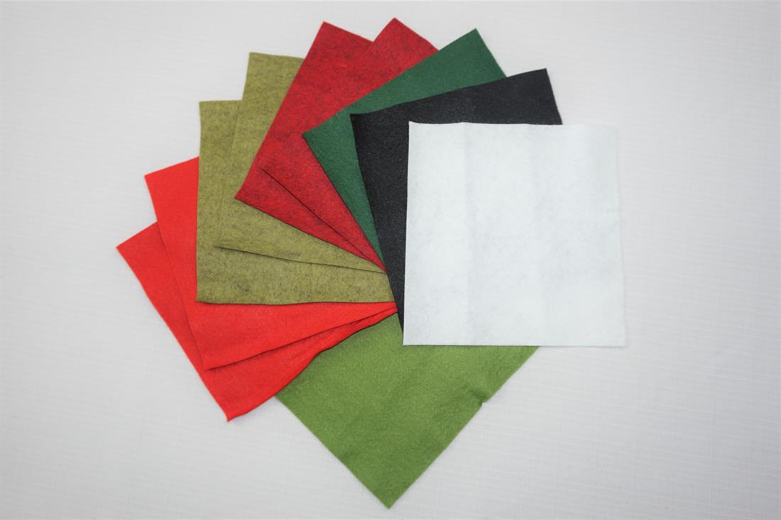 Multicolour Felt Mini Rolls - 6" Wool Mix Decracraft