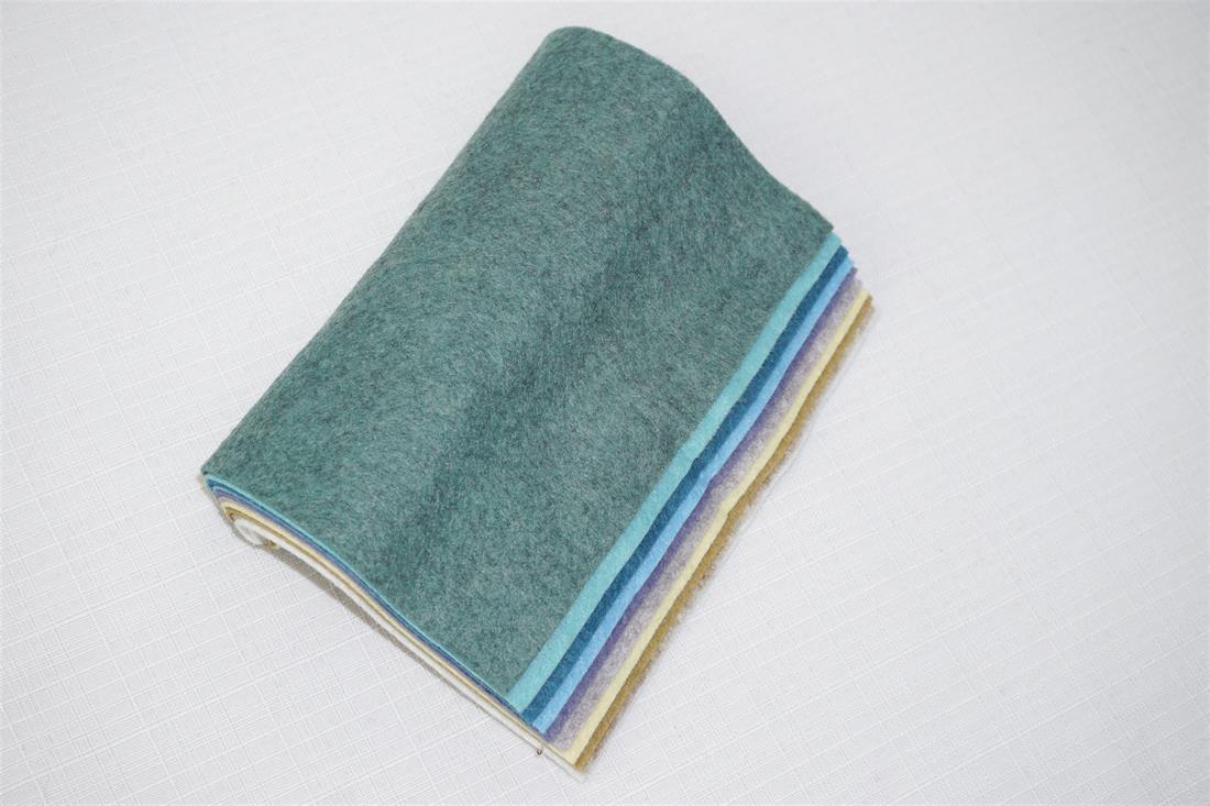 Multicolour Felt Mini Rolls - 6" Wool Mix Decracraft