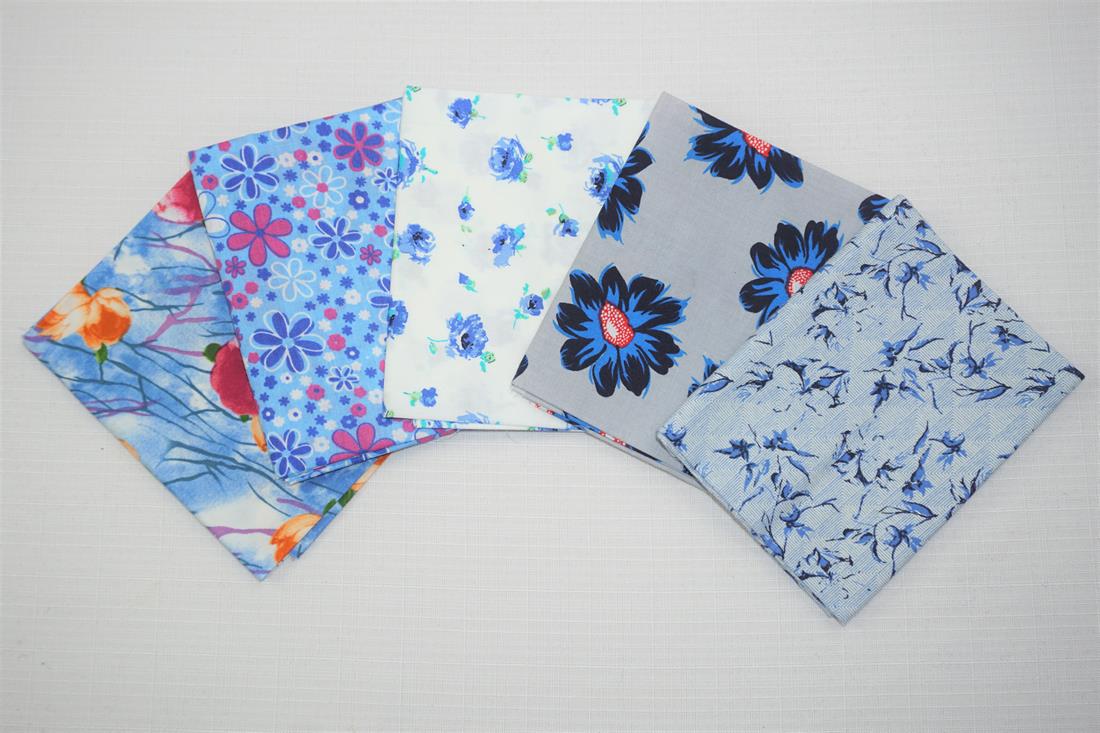 Multicolour Printed Cotton Flower Bundle