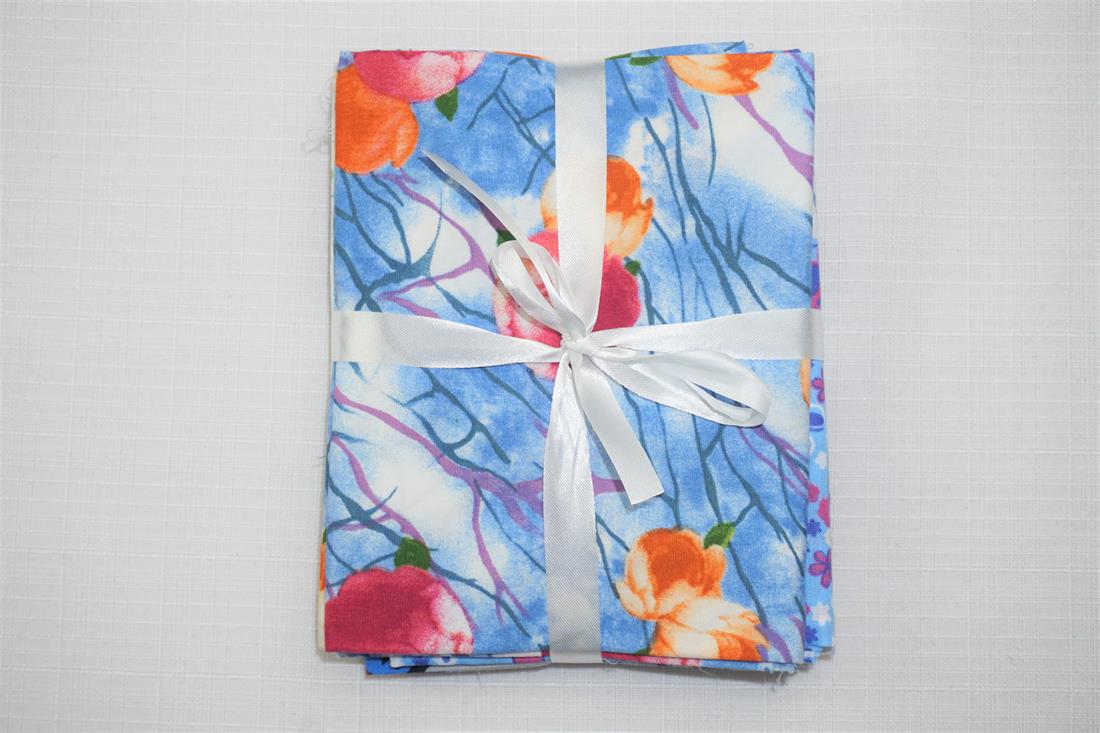 Multicolour Printed Cotton Flower Bundle