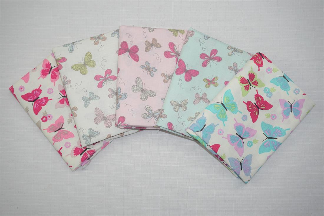 Multicolour Printed Cotton Fat Quarter Bundle