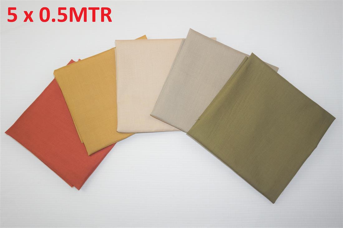 Multicolour Cotton Plain Polycotton Bundle