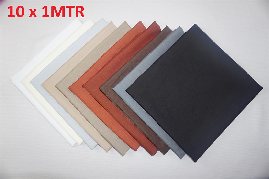 Multicolour Cotton Plain Polycotton Bundle