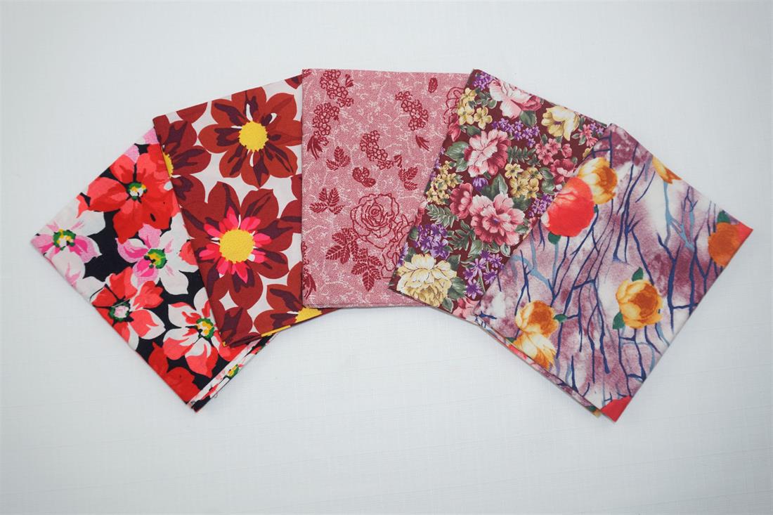 Multicolour Printed Cotton Fat Quarter Bundle