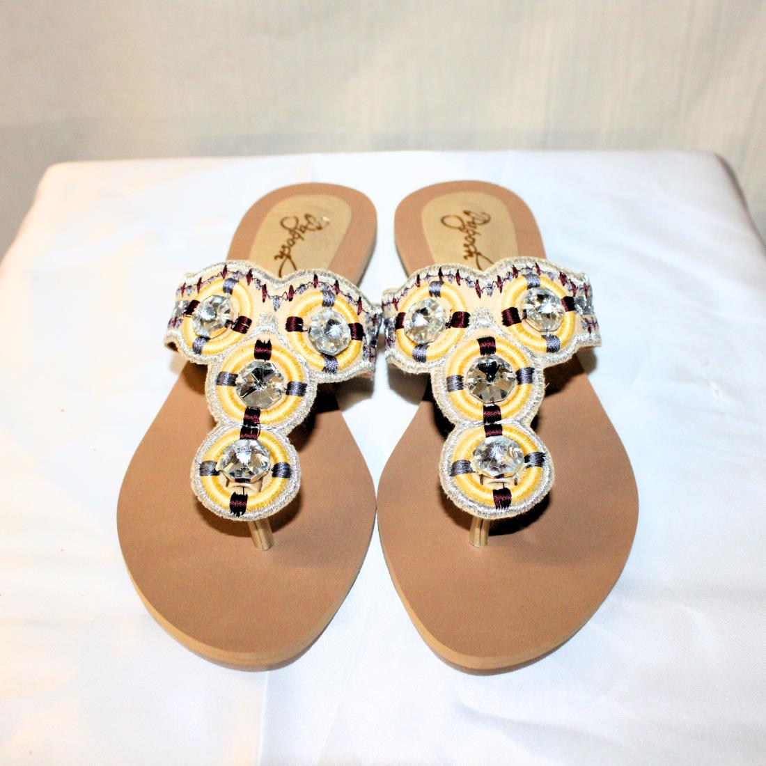 Cream & Yellow Ladies Shoes