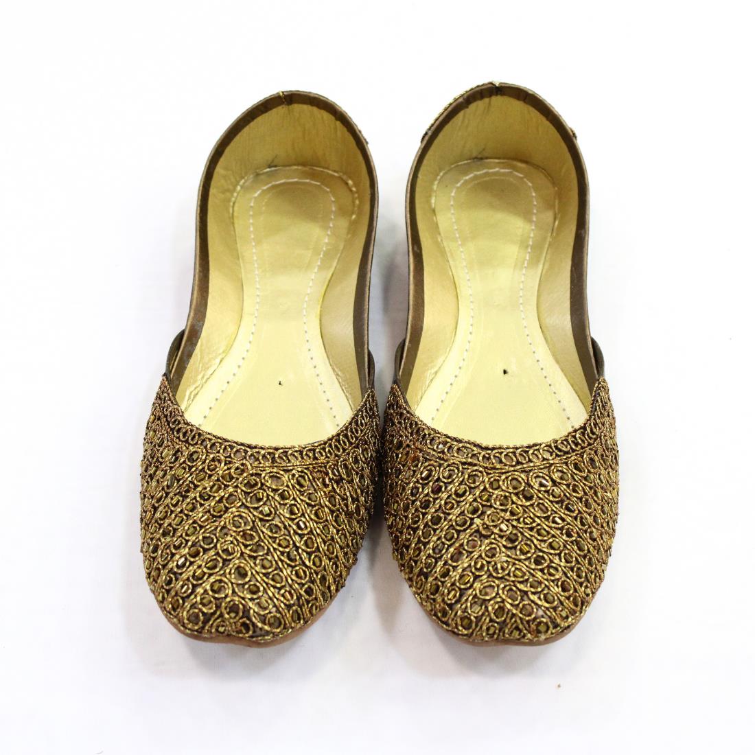 Chocolate & Gold Ladies' Shoes