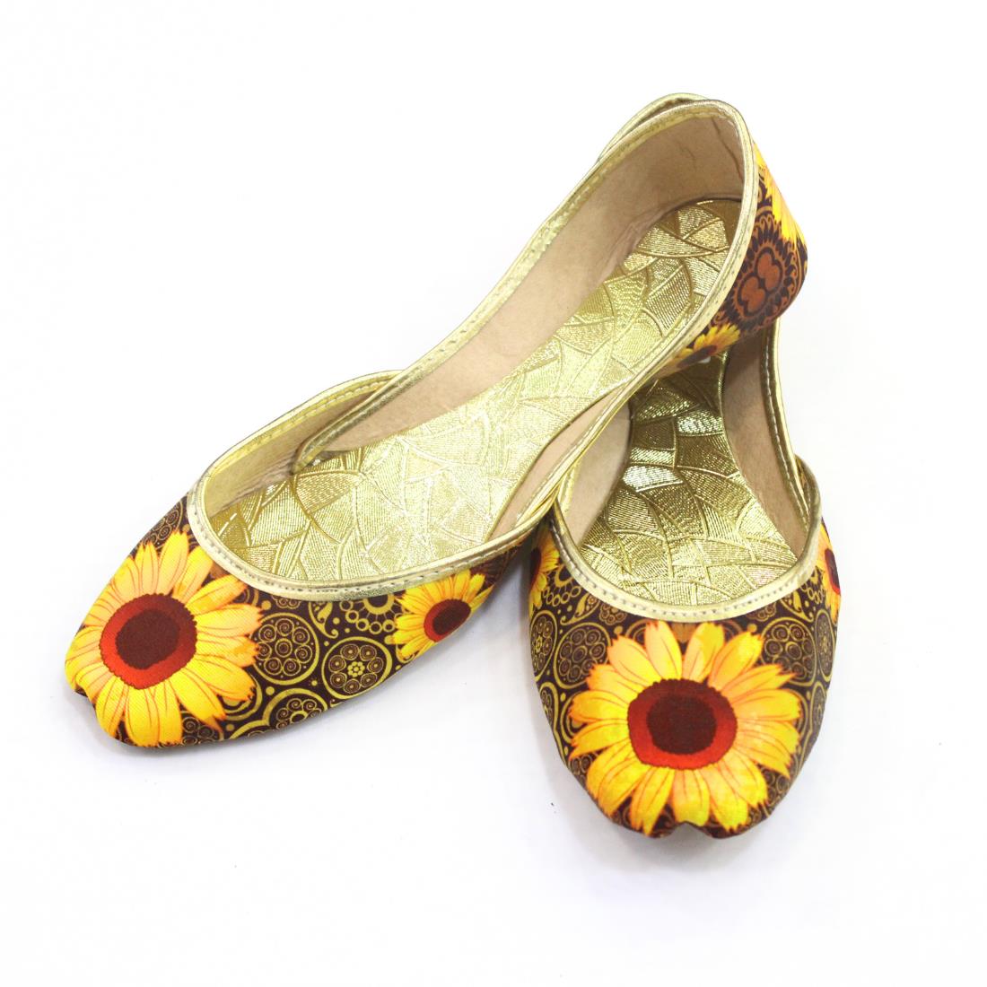 Brown & Yellow Ladies' Shoes