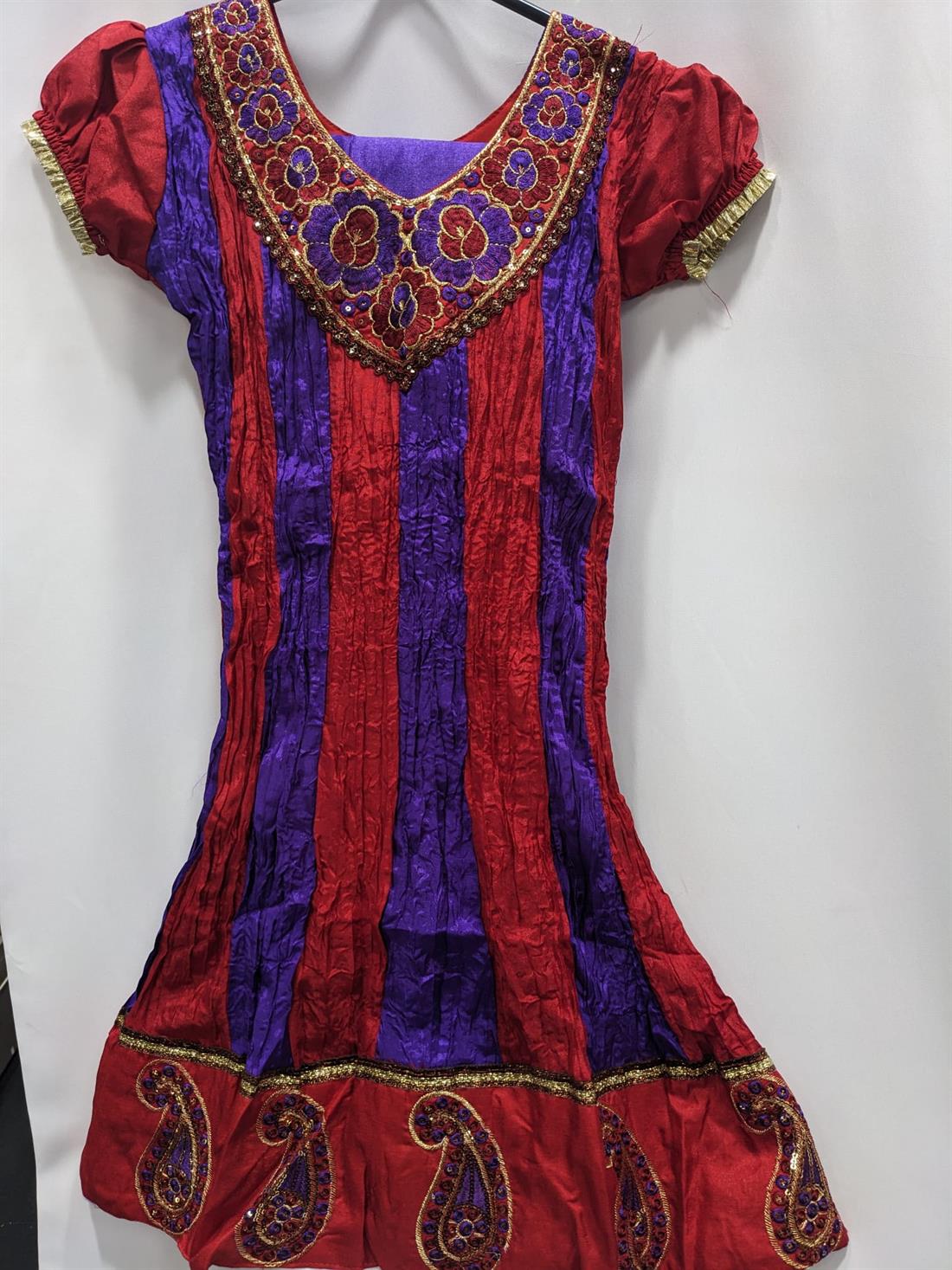 Red & Purple Girls 3 Piece Suit