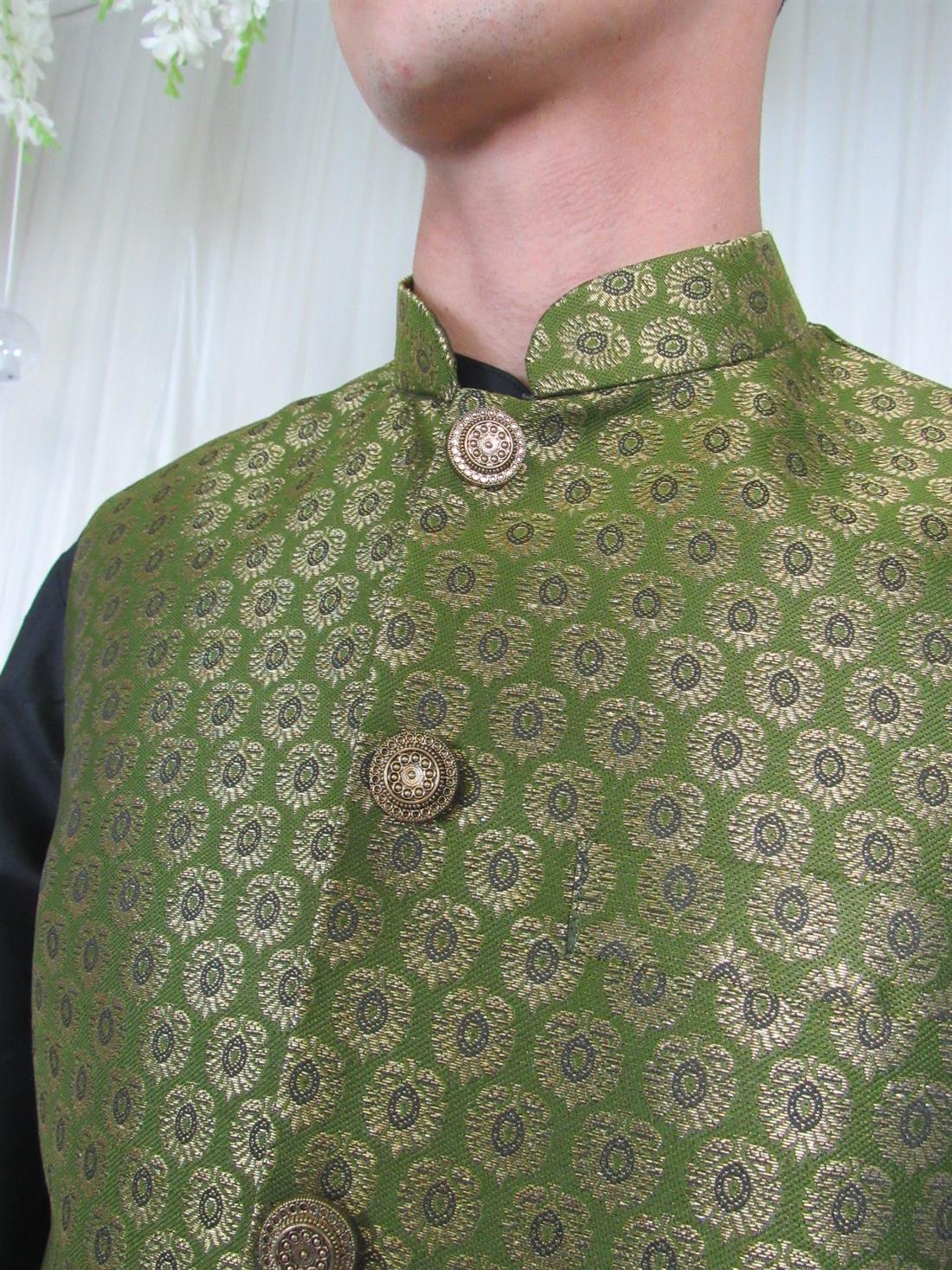 Green Mens Waistcoat