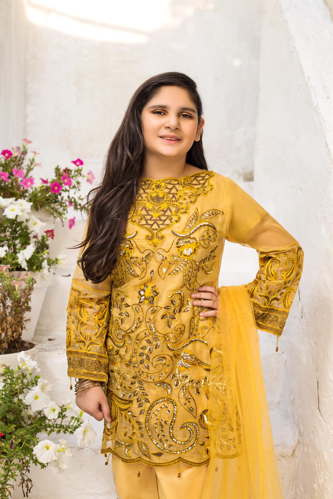 Sequinned Organza Girlswear