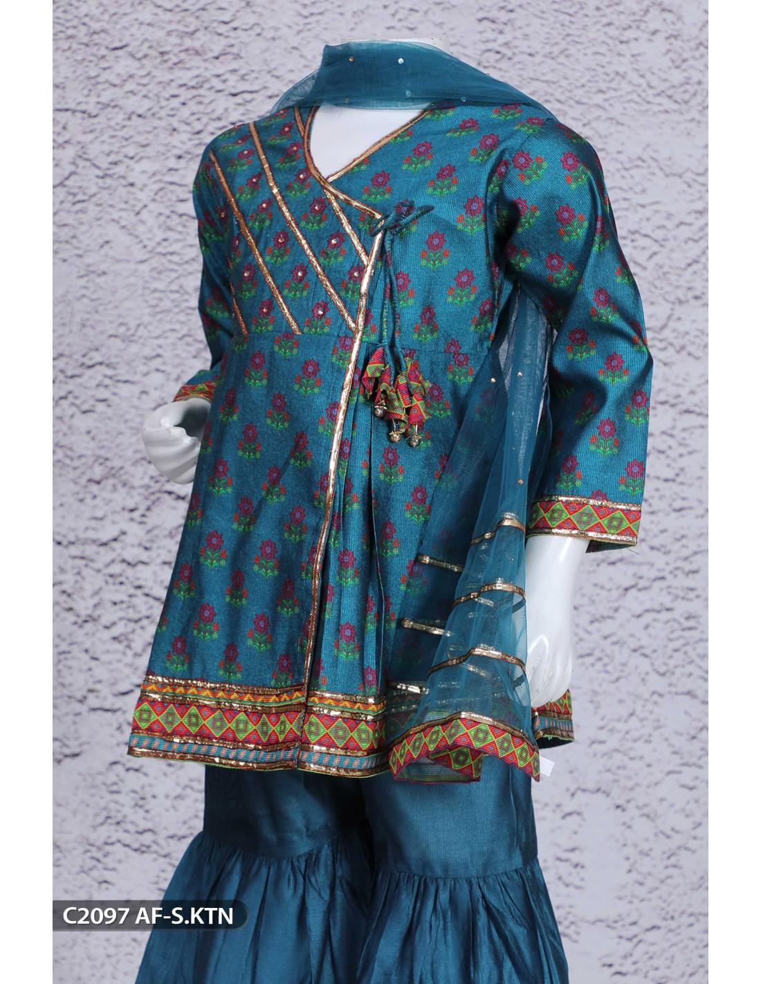 Blue Beaded Frock Girlswear